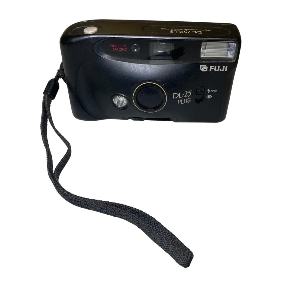 Fuji DL-25 Plus‎ 35mm Point & Shoot Film Camera Tested Flash Works Motor Runs
